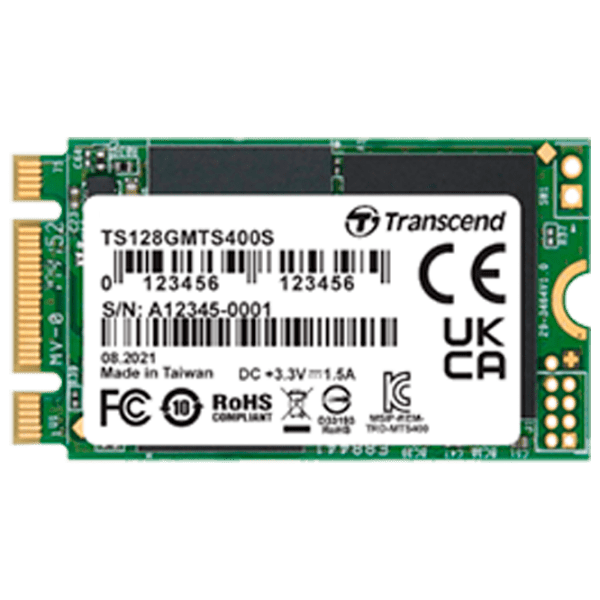 SSD Transcend MTS400 M.2 64 GB Viteza de citire: 450 MB/ s,
Viteza de inscriere: 90 MB/ s photo 1