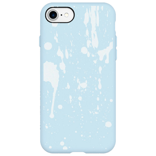 Husă pentru smartphone Apple iPhone 7/ 8 (Paint Splatters) White Blue Rhinoshield, TPU, Back photo 1