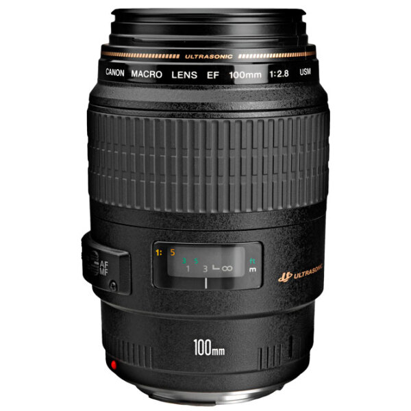 Объектив Canon EF 100mm f/ 2.8 USM Macro, Черный  photo 2