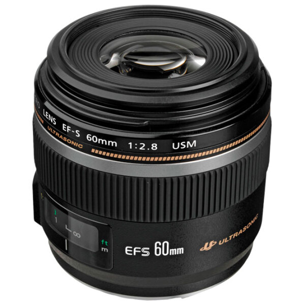 Объектив Canon EF-S 60mm f/ 2.8 USM Macro, Черный  photo 2