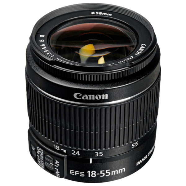 Объектив Canon EF-S 18-55mm f/ 3.5-5.6 IS II, Черный  photo 1