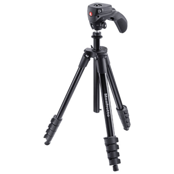 Trepied Manfrotto Compact Action Black Pe podea photo 1