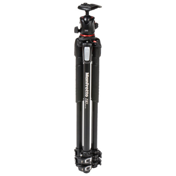 Trepied Manfrotto 190 ALU 3 SEC KIT BALL HEAD Black Pe podea photo 4