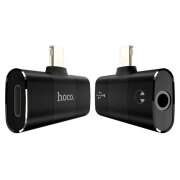Hoco Digital Audio Converter for Apple LS1 with 2A charging, Black 