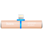 Adapter Hoco LS4 Lightning/ 3.5 mm Gold 