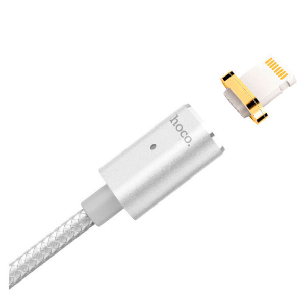 Кабель МагнитныйUSB (8-pin) Hoco U16, Серебряный  photo 2