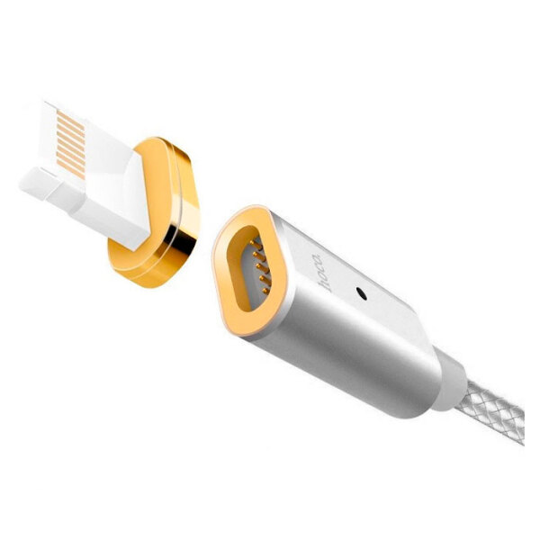 Кабель МагнитныйUSB (8-pin) Hoco U16, Серебряный  photo 3