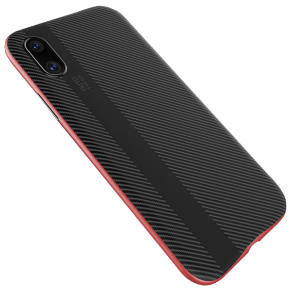 Husă pentru smartphone Apple iPhone X (Slim Armor) Red Black Screen Geeks, TPU, Back photo 2