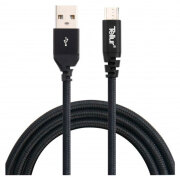 Кабель Kevlar (microUSB) Tellur (2.1A) TLL155251, Черный 