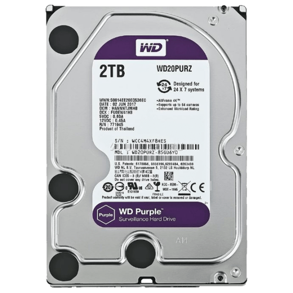 HDD Western Digital Purple 3.5'' 2 TB  photo 2