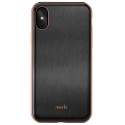 Husă pentru smartphone Apple iPhone X (iGlaze) Gold Black Moshi, PP, Back