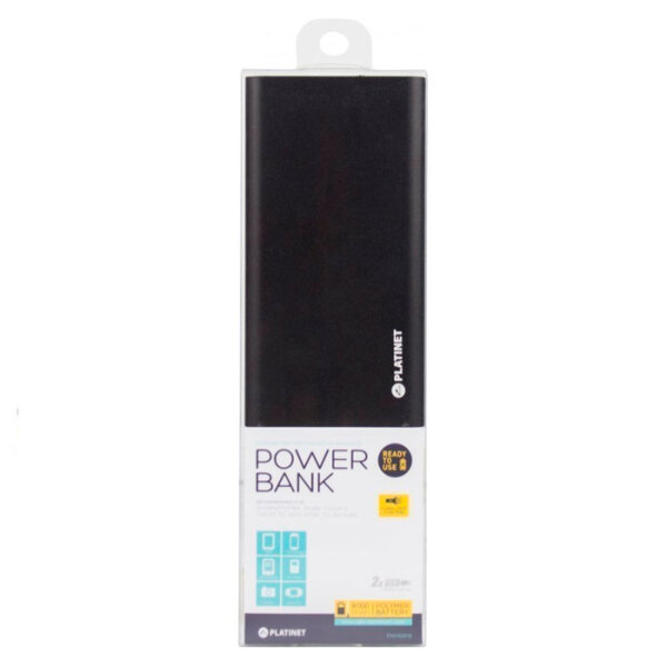 Power Bank 8000 mAh Platinet PMPB8P (15 W) Black  photo 2