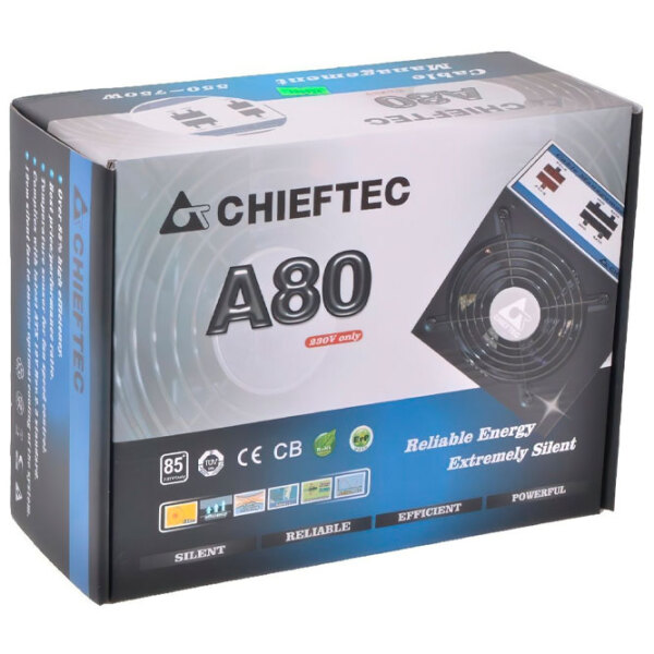 Блок питания ATX 12V 2.3 Chieftec A-80 CTG-750C 750 Вт Черный  photo 3