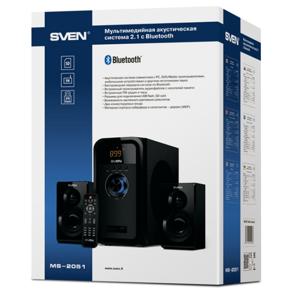 Аудиосистема Sven MS-2051 Черный  photo 8