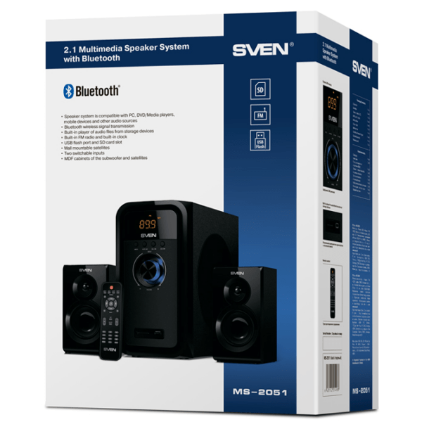 Аудиосистема Sven MS-2051 Черный  photo 9