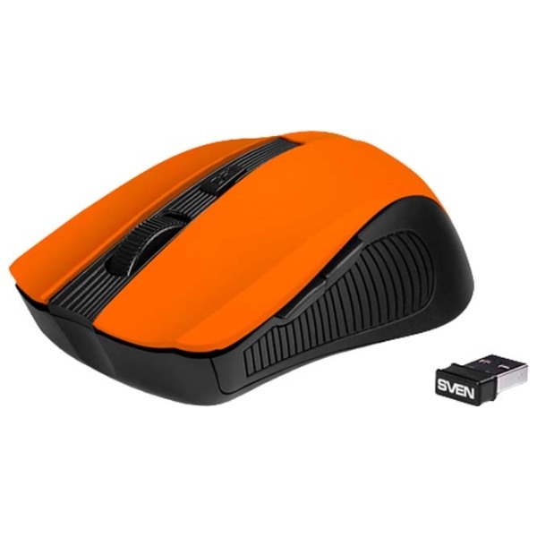 Mouse Sven RX-345 Orange Fără fir, 1400 dpi photo 4
