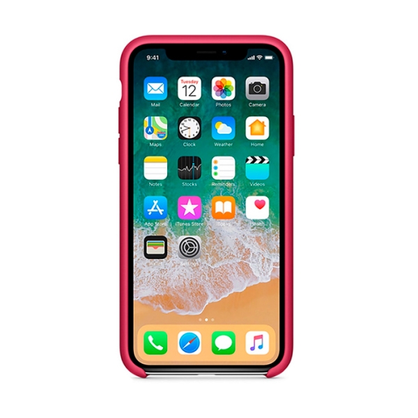 Husă pentru smartphone Apple iPhone X (33065) Rose Red Screen Geeks, TPU, Back photo 2