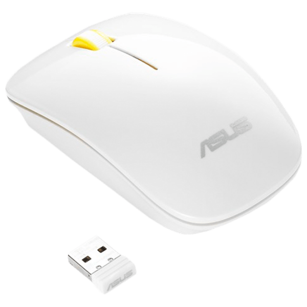 Mouse Asus WT300 White Yellow Fără fir, 1600 dpi photo 2