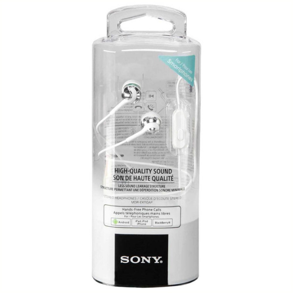 Căști Sony MDR-EX110AP White Cu fir / Personal / In ear photo 4