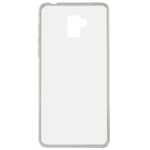 Чехол для смартфона Samsung Galaxy A8 (2018) (33358) Прозрачный Белый KSIX, TPU, Back photo 1