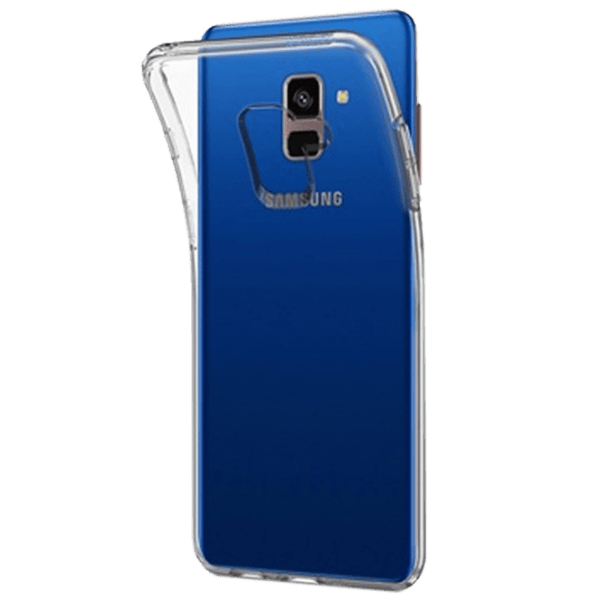 Чехол для смартфона Samsung Galaxy A8 (2018) (33358) Прозрачный Белый KSIX, TPU, Back photo 2