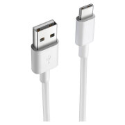 Кабель USB (Type-C), Screen Geeks (1m) Plat, Белый 