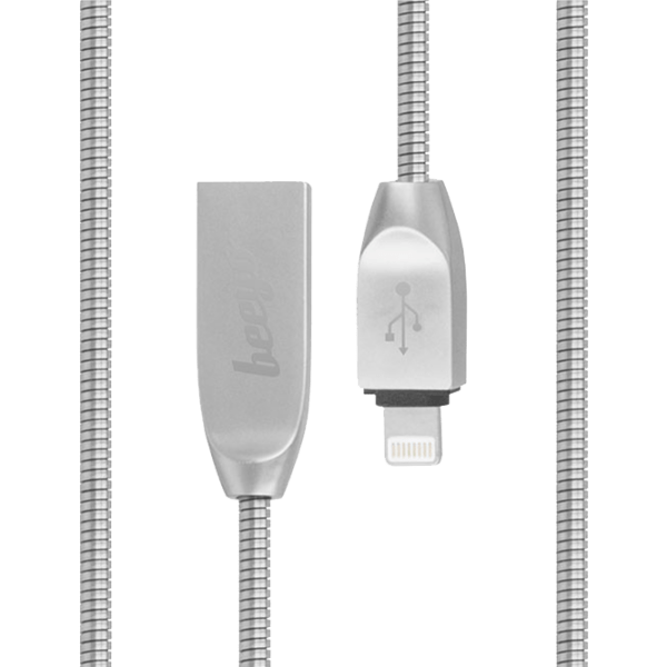 Cablu pentru telefon Beeyo 020484 USB Type-A/ Lightning Gray  photo 1