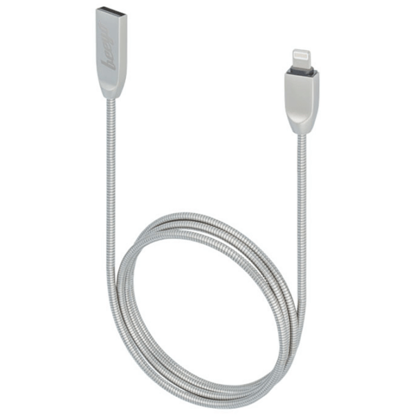 Cablu pentru telefon Beeyo 020484 USB Type-A/ Lightning Gray  photo 2