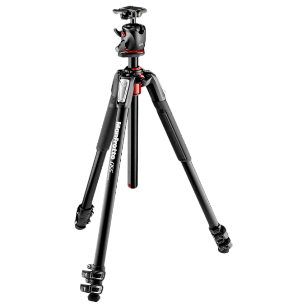 Trepied Manfrotto 055 ALU 3 SEC KIT BALL HEAD Black Pe podea photo 1