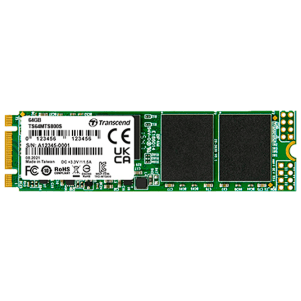 SSD Transcend MTS800S M.2 64 ГБ Скорость чтения: 500 MБ/ с,
Скорость записи: 80 МБ/ с photo 1