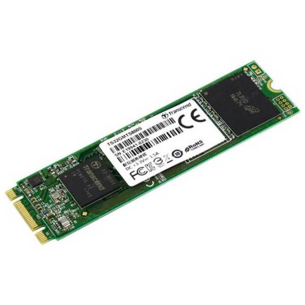 SSD Transcend MTS800S M.2 32 GB Viteza de citire: 260 MB/ s,
Viteza de inscriere: 40 MB/ s photo 3