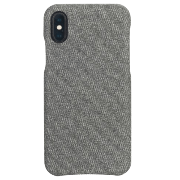Husă pentru smartphone Apple iPhone X (Textile Snap) Gray Tucano, Țesătură, Back photo 1