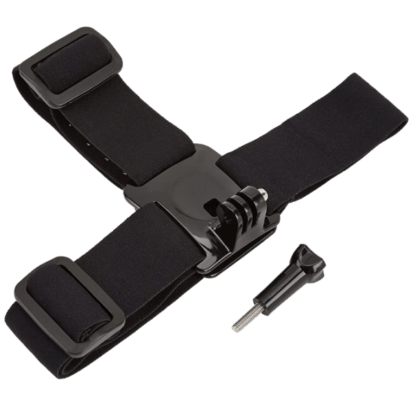Suport reglabil de prindere cameră action Forever Head Strap Black  photo 3
