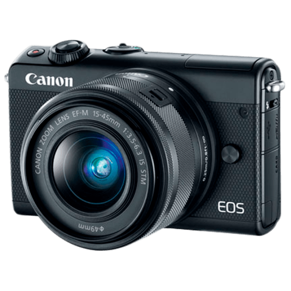 Cameră foto Canon EOS M100 KIT EF-M 15-45 IS STM + EF-M 15-45 IS STM Kit Black CMOS, 25.8 MP, f/ 3.5 - f/ 5.6 photo 1