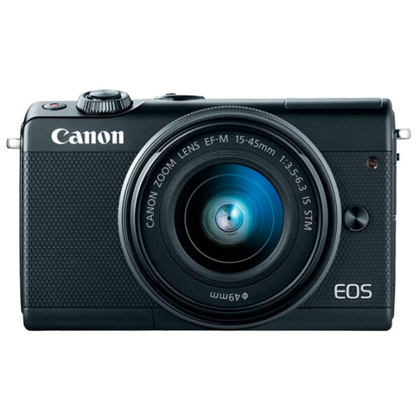 Cameră foto Canon EOS M100 KIT EF-M 15-45 IS STM + EF-M 15-45 IS STM Kit Black CMOS, 25.8 MP, f/ 3.5 - f/ 5.6 photo 2