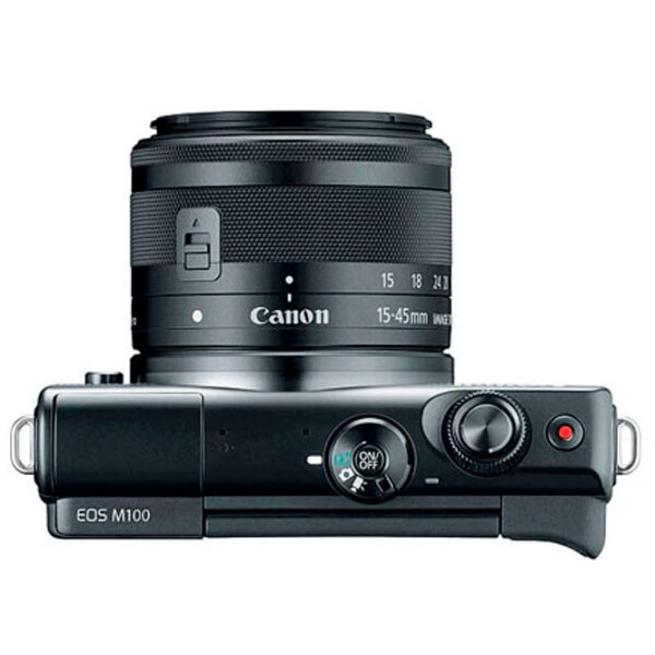 Cameră foto Canon EOS M100 KIT EF-M 15-45 IS STM + EF-M 15-45 IS STM Kit Black CMOS, 25.8 MP, f/ 3.5 - f/ 5.6 photo 3