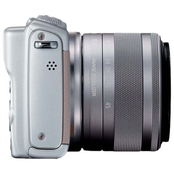 Cameră foto Canon EOS M100 KIT EF-M 15-45 IS STM + EF-M 15-45 IS STM Kit Silver CMOS, 25.8 MP, f/ 3.5 - f/ 5.6 photo 3
