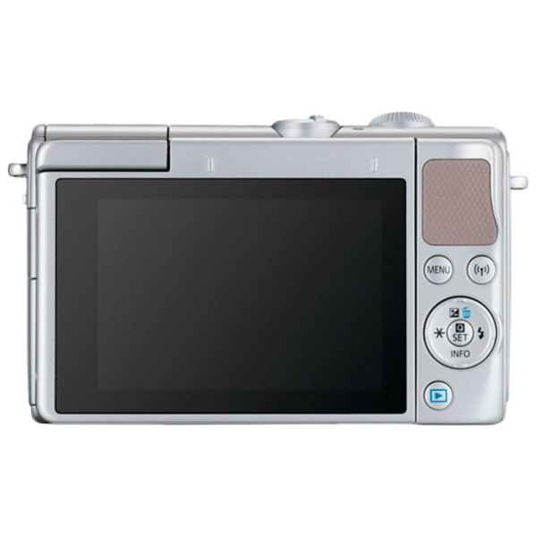 Cameră foto Canon EOS M100 KIT EF-M 15-45 IS STM + EF-M 15-45 IS STM Kit Silver CMOS, 25.8 MP, f/ 3.5 - f/ 5.6 photo 4