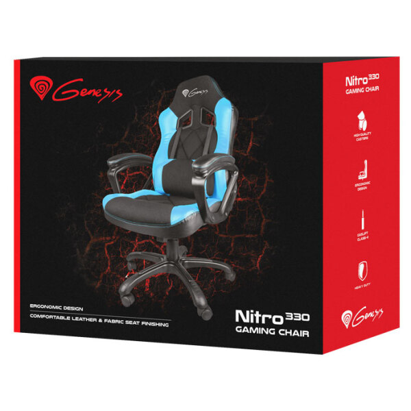 Игровое кресло Genesis SX33 NFG-0782 Черный Синий  photo 9