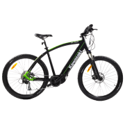 Bicicletă electrică Kawasaki KXE-MTBFRONT-RBA Black 27.5" | 250 W | p&acirc;nă la 40 km
