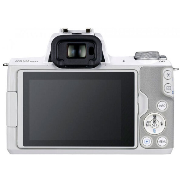 Cameră foto Canon EOS M50 + EF-M 15-45 IS STM Kit White CMOS, 24.1 MP, f/ 3.5 - f/ 5.6 photo 5