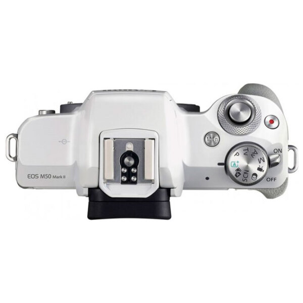 Cameră foto Canon EOS M50 + EF-M 15-45 IS STM Kit White CMOS, 24.1 MP, f/ 3.5 - f/ 5.6 photo 8