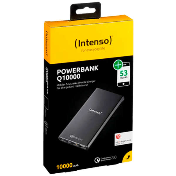 Power Bank 10000 мАч Intenso Q10000 QC3.0 Черный  photo 3