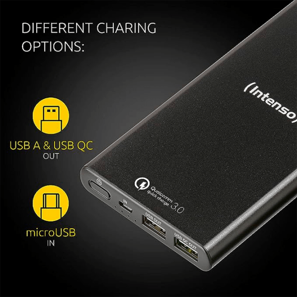 Power Bank 10000 мАч Intenso Q10000 QC3.0 Черный  photo 4
