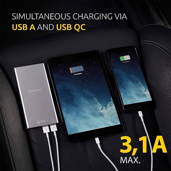 Power Bank 10000 мАч Intenso Q10000 QC3.0 Черный  photo 5