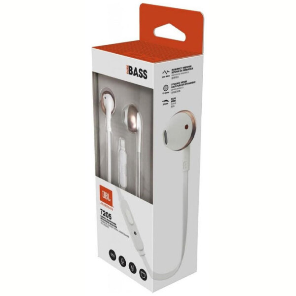 Наушники JBL T205 Роза Проводная / Персональный / Вкладыши photo 5
