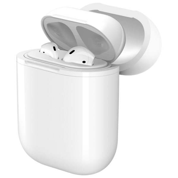 Чехол для наушников Apple Airpods (A5) Белый Apple, Силикон photo 1