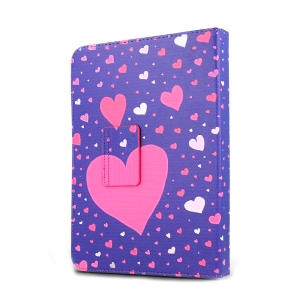 Чехол Flip Universal Tablet 9-10 GreenGo, Hearts  photo 3