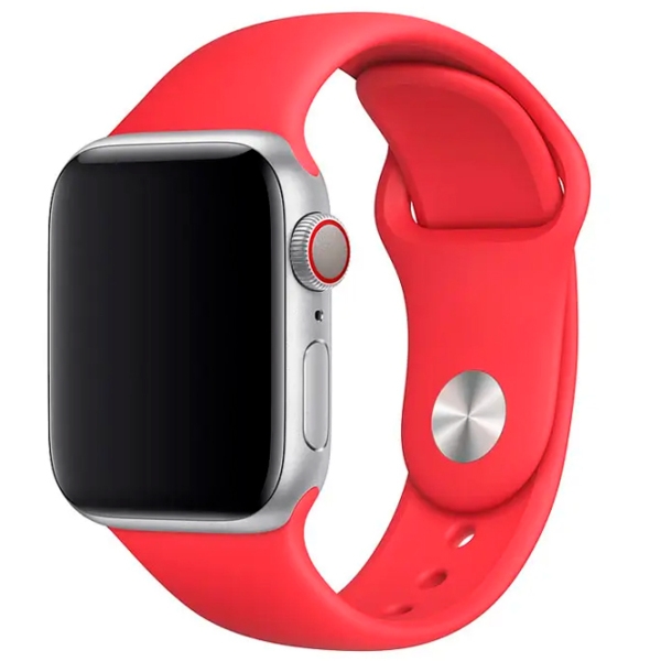 Curelușă Apple Watch Sport Stainless Steel Red Fluoroelastomer, 38 mm photo 2