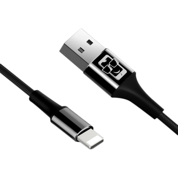 Cablu pentru telefon Screen Geeks Kevlar USB Type-A/ Lightning Black  photo 5